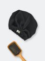 Machine Washable 100% Silk Hair Turban For Sleeping in Black