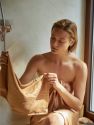 Reversible Silk Hair Towel in Tan