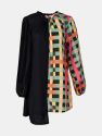 Solange Dress - Multicolor Checks