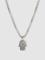 Sterling Silver Hamsa Necklace - Pendant Only