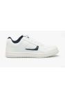 Mens Euston Lace Trainers/Sneakers - White/Navy Blue