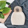 The Oxford Beanie Hat - Ivory - Ivory