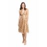 Blair Dress - Gold/Nude