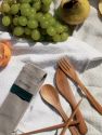 Reusable Wooden Cutlery Set & Straw