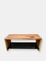 Waterfall Grain Entryway Wood Storage Bench - Hickory