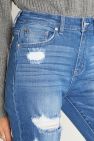 90s Vintage Super High Rise Girlfriend Jeans - Medium Blue