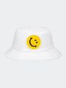Rave Smiley Bucket Hat - White - White