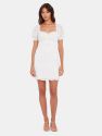 Eva Ruffle Mini Dress - White
