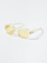 Tishkoff Square Sunglasses - Crystal Yellow