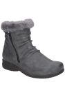 Womens/Ladies Aurora Zip Boot (Gray) - Gray