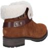 Womens/Ladies Leather Soda Ankle Boots - Tan