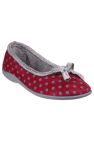 Womens/Ladies Toulon Ballerina Slippers - Red - Red