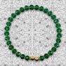 Signature Ball Cuff Bracelet In Emerald Roses (Single)