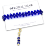 Signature CRISSxCROSS™ Bracelet In Deep Blue Bellflowers: Luxe Edition - Deep Blue Bellflowers