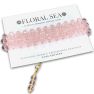 Signature Double CRISSxCROSS™ Bracelet In Blushing Peonies - Luxe Edition - Light Pink