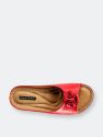 Sydney Red Wedge Sandals