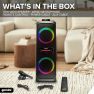 Bluetooth Speaker System w/ LED Party Lighting