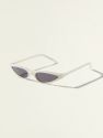 Cat Eye Acetate Sunglasses - Pearl White