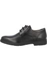 Geox Boys Federico Leather School Shoes (Black)