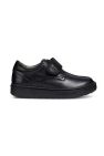 Geox Boys J Riddock B. G Touch Fastening Leather Shoe (Black)
