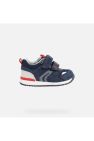 Geox Boys Rishon Leather Sneakers (Navy)