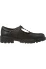 Geox Girls J Casey G. E Leather School Shoe (Black)