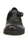 Geox Girls J Casey G. E Leather School Shoe (Black)