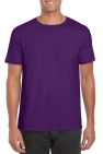 Mens Soft Style Ringspun T Shirt - Purple