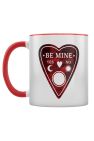 Grindstore Be Mine Planchette Inner Two Tone Mug (White/Red) (One Size) - White/Red