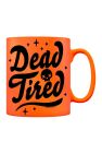 Grindstore Dead Tired Neon Mug (Orange/Black) (One Size)
