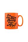 Grindstore I´m One Fart Away From A Poo! Mug (Neon Orange/Black) (One Size)