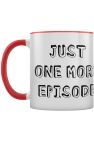 Grindstore Just One More Episode Inner Two Tone Mug (White/Red/Black) (One Size)