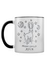 Grindstore Moon Child Kawaii Bunny Mug (Black/White) (One Size)