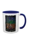 Grindstore Mystical Roots Stay Grounded Inner Two Tone Mug (White/Blue) (One Size)