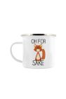 Grindstore Oh For Fox Sake Enamel Mug (White) (One Size) - White