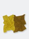 Essential Waffle Dish Towels - Set Of 2 - Mustard + Bronze