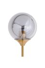 Hill Interiors Globe Smoked Glass Sconce (Brass) (One Size)