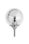 Hill Interiors Globe Smoked Glass Sconce (Silver) (One Size)