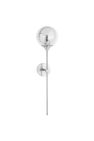 Hill Interiors Globe Smoked Glass Sconce (Silver) (One Size) - Silver