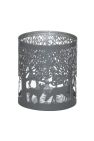 Hill Interiors Glowray Stag In Forest Candle Lantern (Gray/Silver) (10cm x 9cm x 9cm) - Gray/Silver