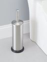 Brushed Stainless Steel Toilet Brush with Holder
