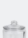 Renaissance Collection Large 4 Lt Glass Jar with Easy Grab Knob Handles, Clear