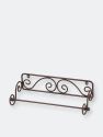 Scroll Collection Steel Wall Mounted Paper Towel Holder, Bronze