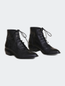 West Lace Up Boot - Black