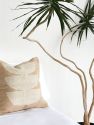 Desert Moon Wool Throw Pillow - Sand and Ivory