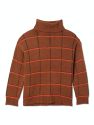 Checked Turtleneck Sweater
