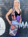 Yoga Mat Bag Carrying Tote with Large Pockets - Exotic saffron
