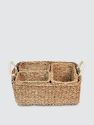 Savar Everything Basket - Natural, White