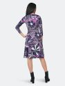 Banded Perfect Wrap Dress in Retro Floral