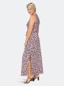 Sleeveless Perfect Wrap Maxi in Brushed Leopard (Curve)